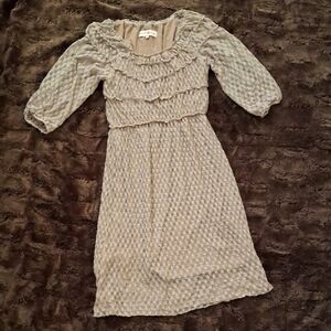 Altar'd State Crochet Lace Mocha Dress - Small